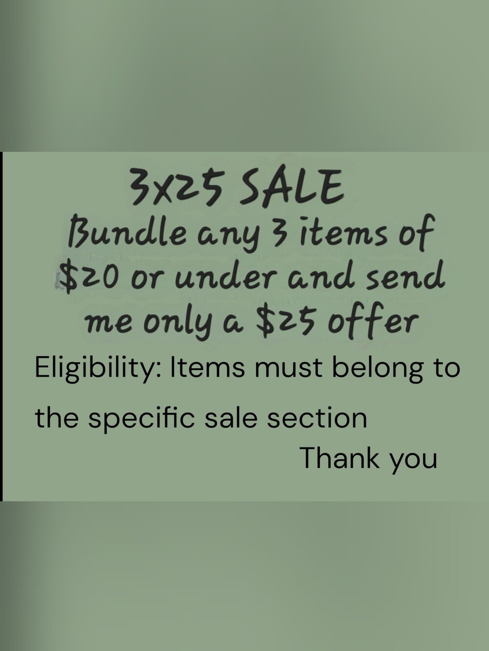 Bundle 3 Items Of $20 Or Under For Just $25
